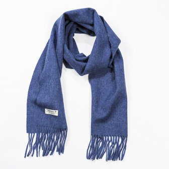 john irish wool scarf medium solid denim