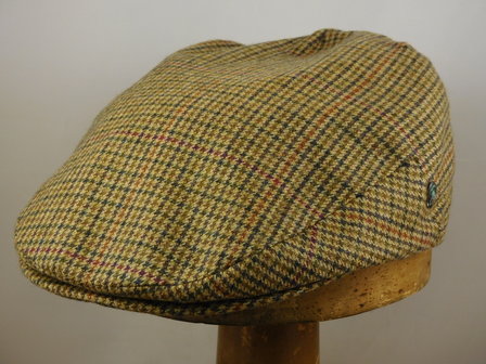City Sport Klassiek Wollen Platte Pet met een fijne pied-de-poule patroon  |Hoedenzaak Jos van Dijck - Hoedenonline.nl