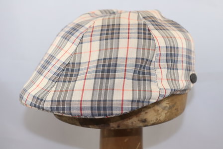 Alfonso D Este Ivy flatcap BEIGE BRUIN  ruit