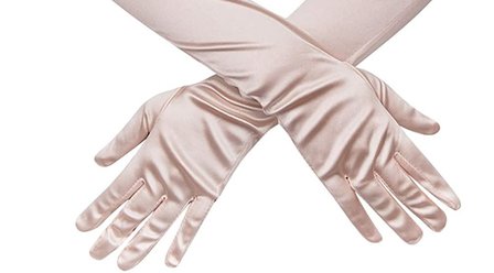 gala handschoenen cubanita satijn oud roze