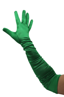 gala handschoenen cubanita satijn grass green