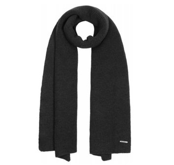 stetson scarf merino wool black