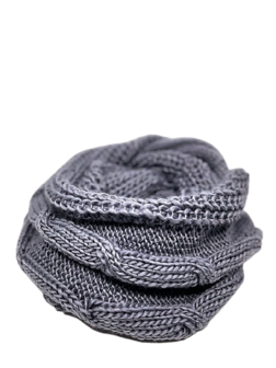 loop sjaal cable grijs