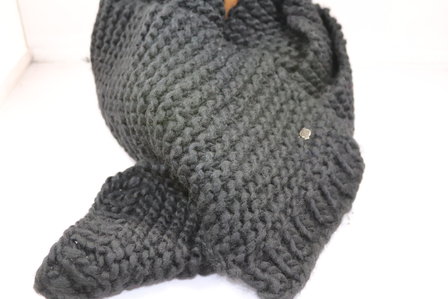 Seeberger knitted sjaal ZWART