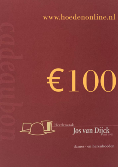 Cadeaubon  twv &euro;100
