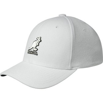 kangol baseball cap flexfit 3d wool white