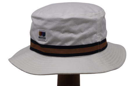 brixton alton bucket hat off white