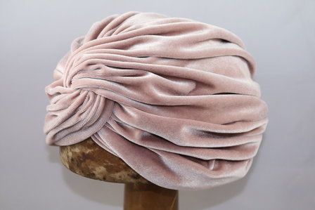 jos van dijck turban velvet old pink