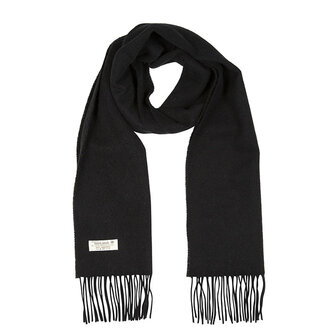 john hanly irish wool scarf medium black