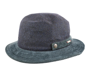 Alfonso D Este Adriatico Tweedhoed Bucket NAVY 