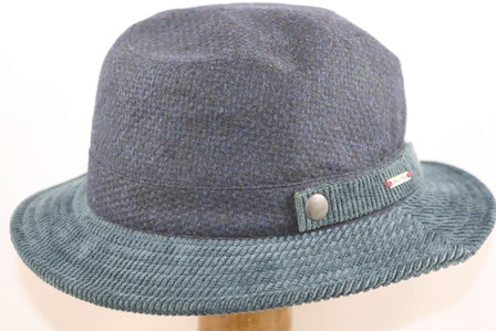 Alfonso D Este Adriatico Tweedhoed Bucket NAVY 