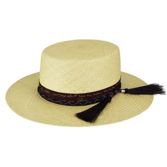 bailey bolero crown western hat santee panama natural  