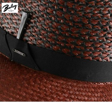 bailey fedora stallworth panama deep red and black