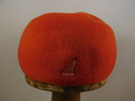 kangol flatcap 507 seamless wool fire opal
