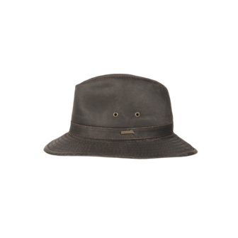 hatland regenhoed orville weathered cotton brown