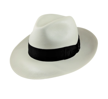 borsalino panama classic fino wide brim white and black