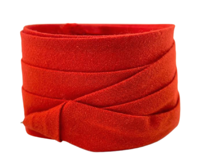 jos van dijck kant en klaar plisse hoedenband katoenmix rood