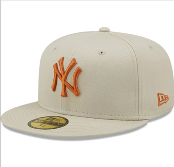 new era baseball cap league essential 59fifty new york yankees stone toffee