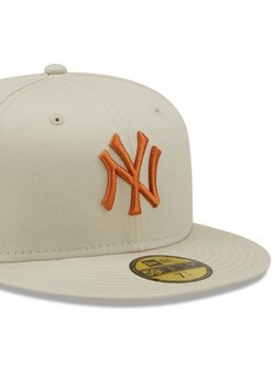 new era baseball cap league essential 59fifty new york yankees stone toffee