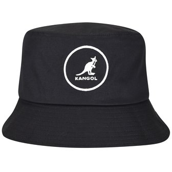 kangol bucket hat cotton black white