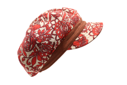 alfonso deste ballonpet berrettone viscose floral rood