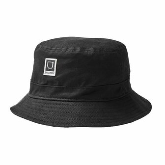 brixton beta packable bucket hat cotton black