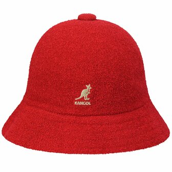 kangol bucket hat casual bermuda scarlet
