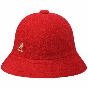 kangol bucket hat casual bermuda scarlet