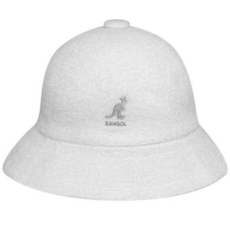 kangol bucket hat casual bermuda white