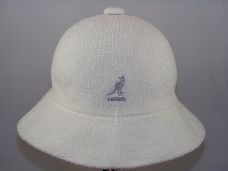 kangol bucket hat casual bermuda white