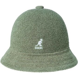 kangol bucket hat casual bermuda oil green
