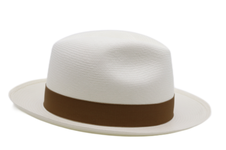 borsalino fedora fino panama white caramel