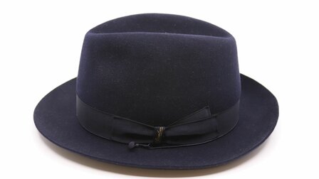 borsalino fedora qs cut brim 6 5 cm zwart