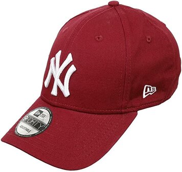 new era baseball cap 9forty new york yankees cardinal white