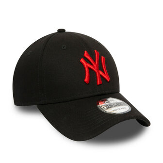 new era baseball cap 9forty new york yankees black red