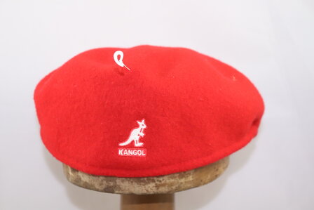kangol flatcap 504 wool red