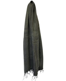 onkar wolmix sjaal donker grijs en taupe 