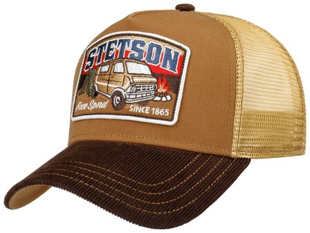 stetson trucker cap by the campfire brown