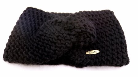 bronte haarband camille knitted wolmix black
