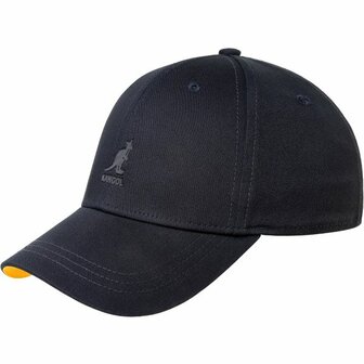 kangol baseball cap strech fit cotton deep springs navy yellow