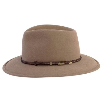 akubra traveller bran haarvilt taupe