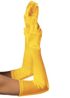 gala handschoenen cubanita satijn yellow