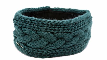 seeberger haarband knitted acrylmix forest green