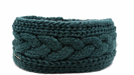 seeberger haarband knitted acrylmix forest green