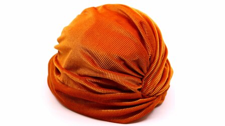 jos van dijck turban velvet orange