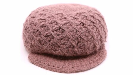 panizza knitted ballonpet wolmix oud roze