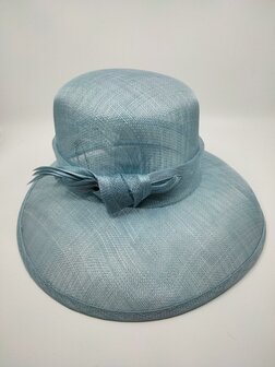 seeberger occasion hat knot sinamay light blue