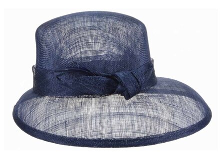 seeberger occasion hat knot sinamay ink blue
