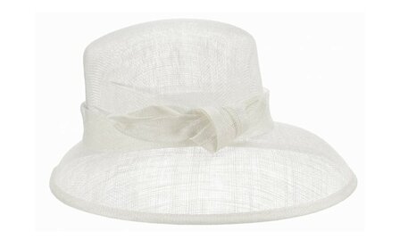 seeberger occasion hat knot sinamay white