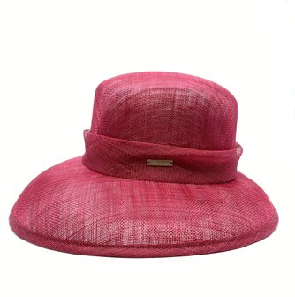 seeberger occasion hat knot sinamay ruby red